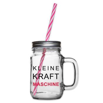 kleine kraftmaschine - Henkelglas mit Schraubdeckel - Klar - Rechts