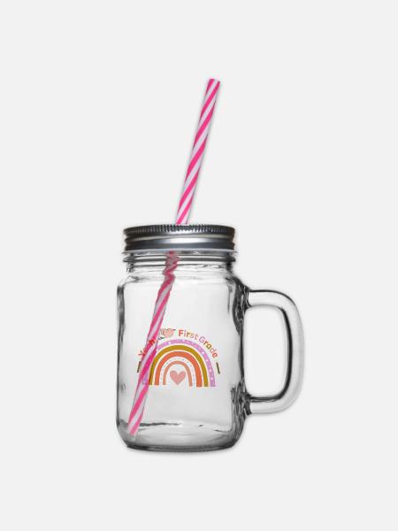 First Grade - Henkelglas mit Schraubdeckel - Klar