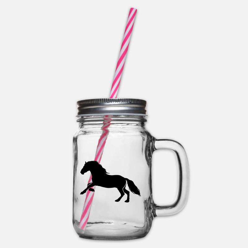 Icône Cheval Cheval - Bocal à boisson - transparent