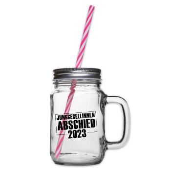 Junggesellinnenabschied 2023 Jga - Henkelglas mit Schraubdeckel - Klar - Rechts