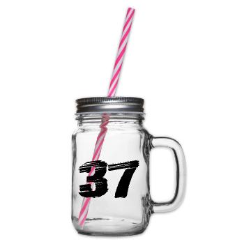 37 Numéro maillot - Bocal à boisson - transparent - Droite