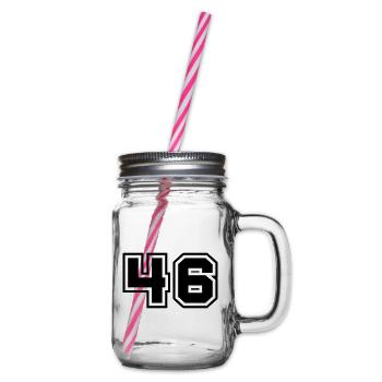 46 symbole de nombre - Bocal à boisson - transparent - Droite
