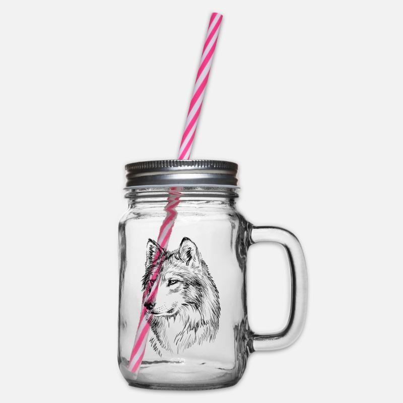 Cadeau de loup - Bocal à boisson - transparent