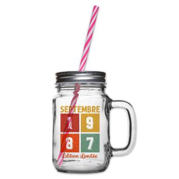Septembre 1987 Original Idée Cadeau Anniversaire - Bocal à boisson - transparent - Droite