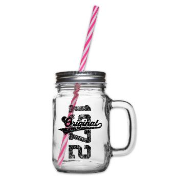 54. GEBURTSTAG ORIGINAL 1972 - Henkelglas mit Schraubdeckel - Klar - Rechts