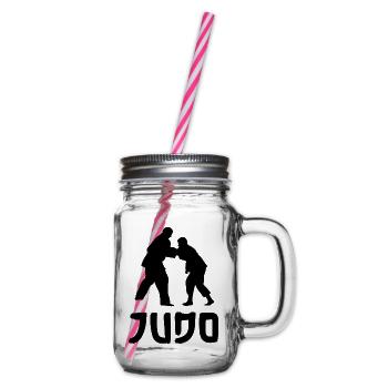 Judo - Henkelglas mit Schraubdeckel - Klar - Rechts