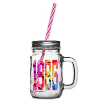 BUNT 40TH BIRTHDAY 1986 - Glass jar with handle and screw cap - clear - Right