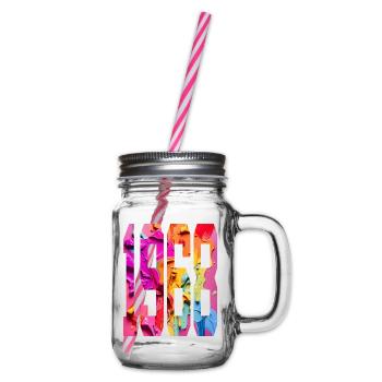 BUNT 58. GEBURTSTAG 1968 - Henkelglas mit Schraubdeckel - Klar - Rechts