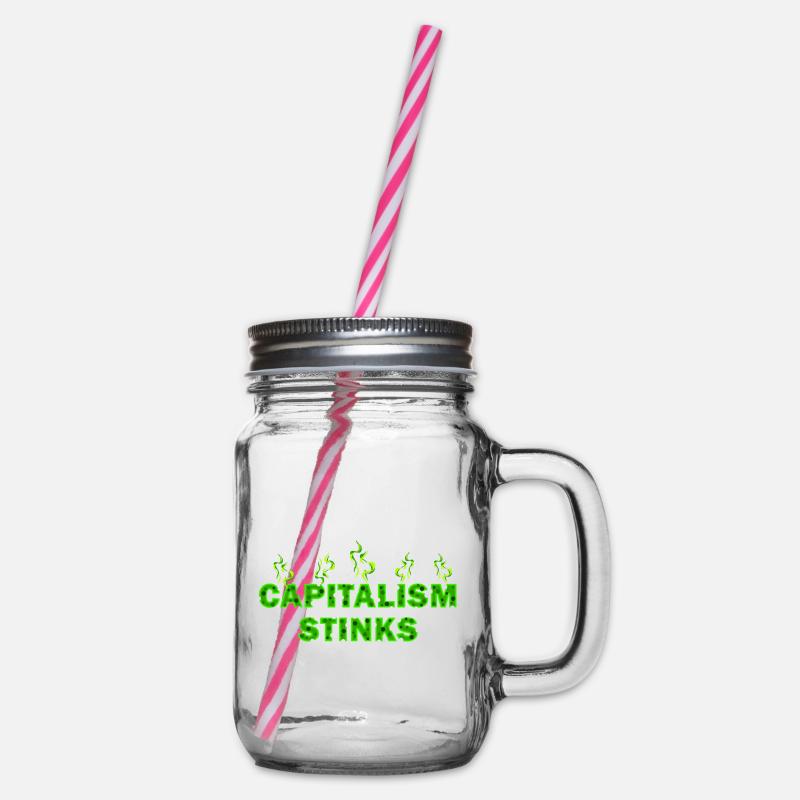 Le capitalisme pue - Bocal à boisson - transparent