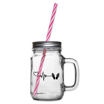 Faith Pulse Heart Love - Bocal à boisson - transparent - Droite