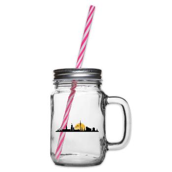 Skyline - Vieille ville du port de Hambourg - Bocal à boisson - transparent - Droite
