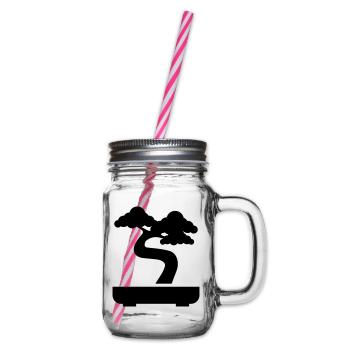 Symbole de l’icône bonsaï - Bocal à boisson - transparent - Droite