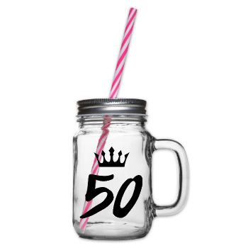 Couronne de 50 numéros - Bocal à boisson - transparent - Droite