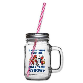 Marching Band Clarinetist School Rehearsal Music - Glass jar with handle and screw cap - clear - Right