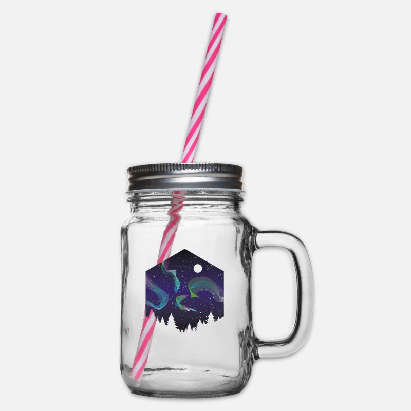 Polar Lichter 2 - Henkelglas mit Schraubdeckel - Klar