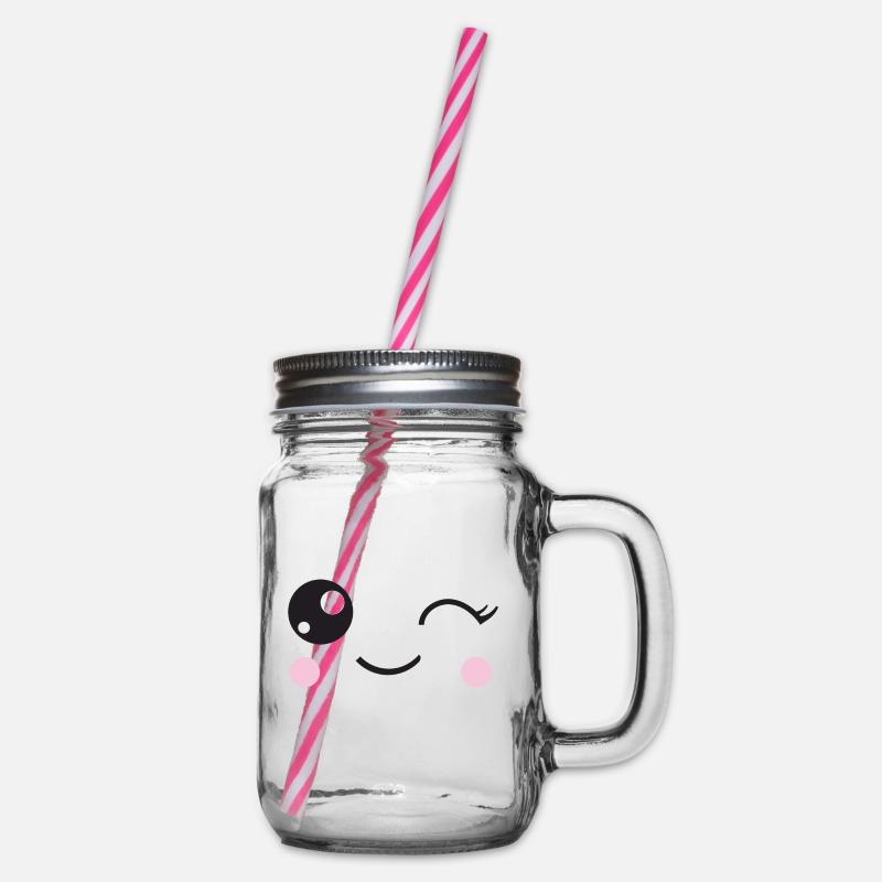 EMOJI - Bocal à boisson - transparent