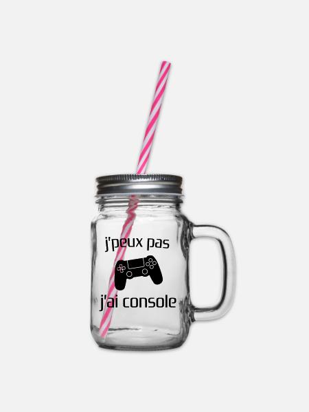 j'peux pas j'ai console - Bocal à boisson - transparent