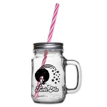 FUNK ME - Glass jar with handle and screw cap - clear - Right