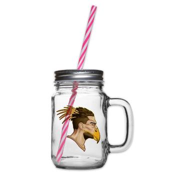 Man of Prey - Glass jar with handle and screw cap - clear - Right