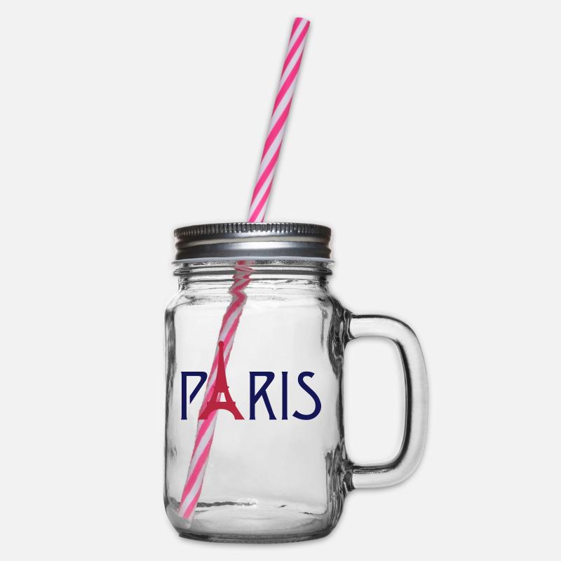 Paris Eiffelturm - Henkelglas mit Schraubdeckel - Klar