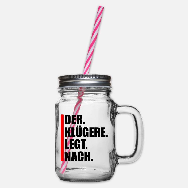 Rave Raver Techno - Henkelglas mit Schraubdeckel - Klar