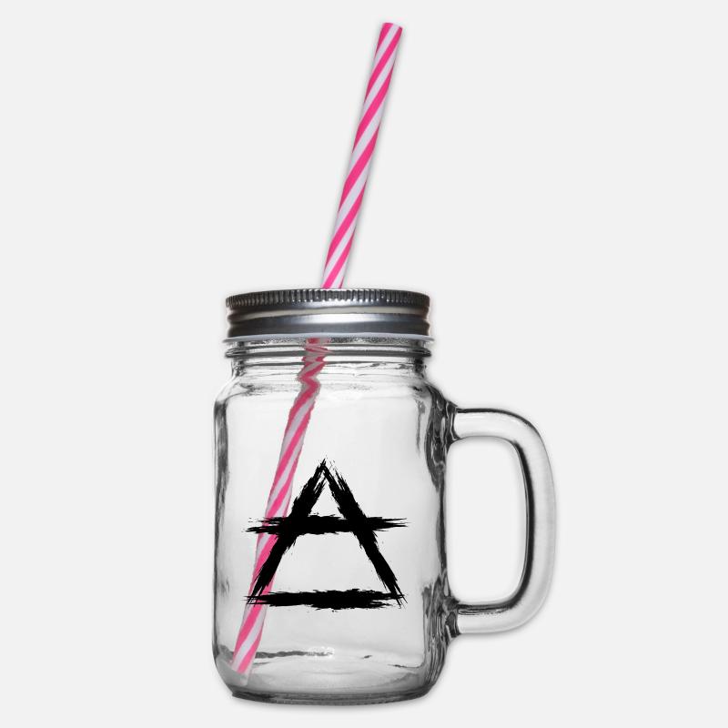 Element Symbol Luft - Henkelglas mit Schraubdeckel - Klar