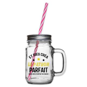 Et dieu créa le patron parfait - Bocal à boisson - transparent - Droite