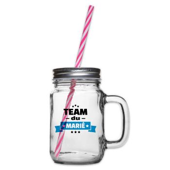 team du marié (vers.15) - Bocal à boisson - transparent - Droite