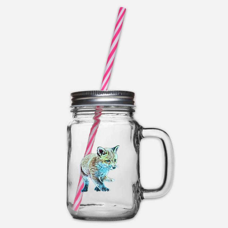 Fuchs - Henkelglas mit Schraubdeckel - Klar