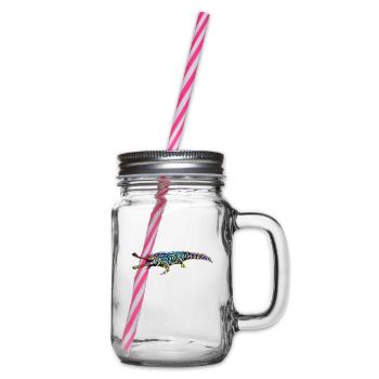 crocodile - Glass jar with handle and screw cap - clear - Right
