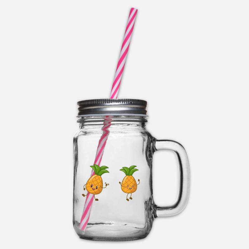 ananas - Bocal à boisson - transparent