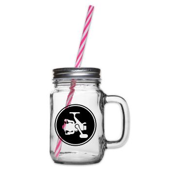 Icône du symbole du moulinet de pêche - Bocal à boisson - transparent - Droite