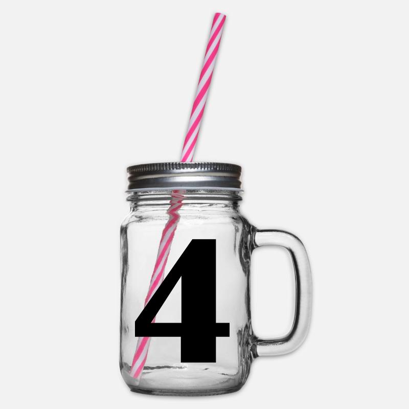 4 - Henkelglas mit Schraubdeckel - Klar