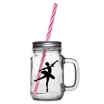 Danseuse de ballet vecteur Silhouette - Bocal à boisson - transparent - Droite