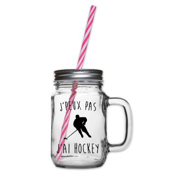 j'peux pas j'ai hockey - Bocal à boisson - transparent - Droite
