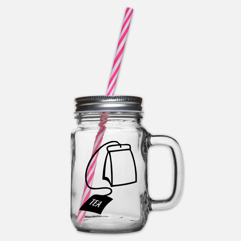 teabag - Henkelglas mit Schraubdeckel - Klar