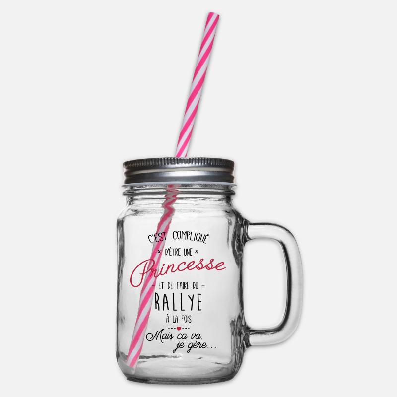 princesse et Rallye - Bocal à boisson - transparent