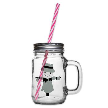 dummy - Glass jar with handle and screw cap - clear - Right