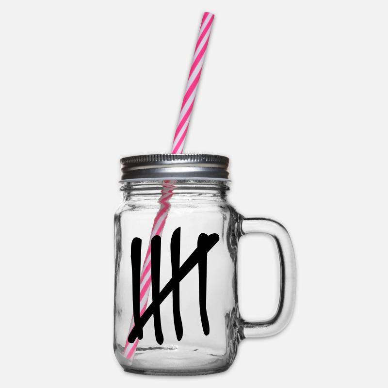 5 coups - Bocal à boisson - transparent