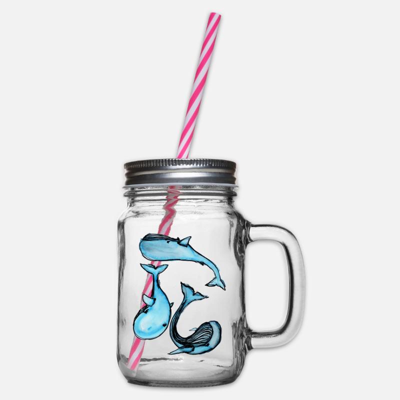 Baleine - Bocal à boisson - transparent