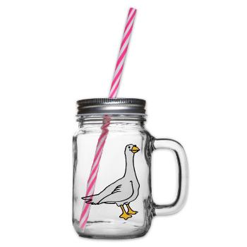 Goose - Glass jar with handle and screw cap - clear - Right