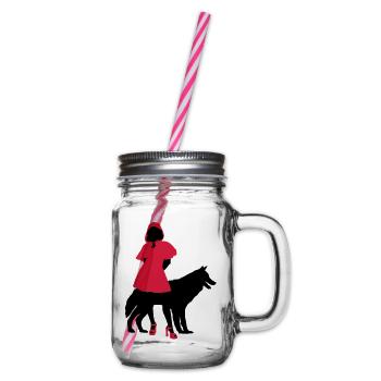 Red Riding Hood - Glass jar with handle and screw cap - clear - Right