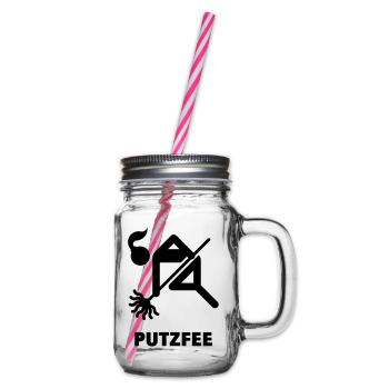 Putzfee / femme de ménage - Bocal à boisson - transparent - Droite