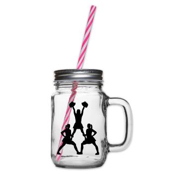 Cheerleader - Henkelglas mit Schraubdeckel - Klar - Rechts