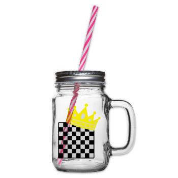 chess king - Henkelglas mit Schraubdeckel - Klar - Rechts