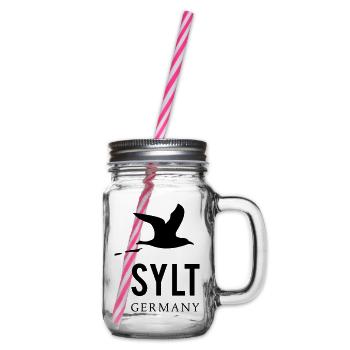Sylt T-Shirt - Henkelglas mit Schraubdeckel - Klar - Rechts