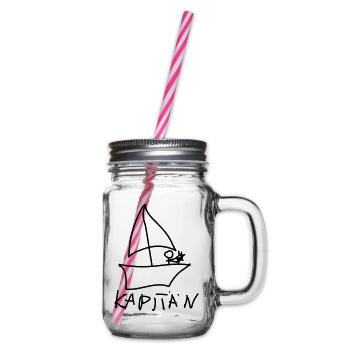kapitän - Henkelglas mit Schraubdeckel - Klar - Rechts