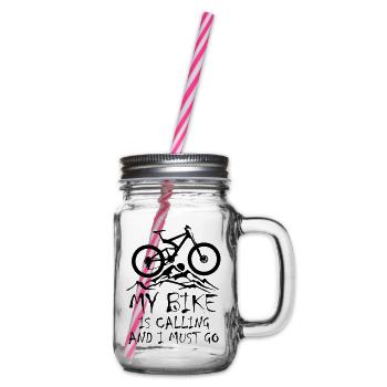 Mon vélo appelle - Bocal à boisson - transparent - Droite