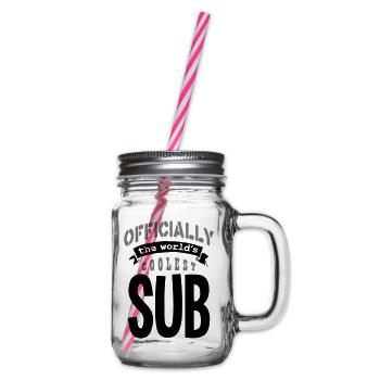 sub offiziell die coolste Kopie der Welt - Henkelglas mit Schraubdeckel - Klar - Rechts