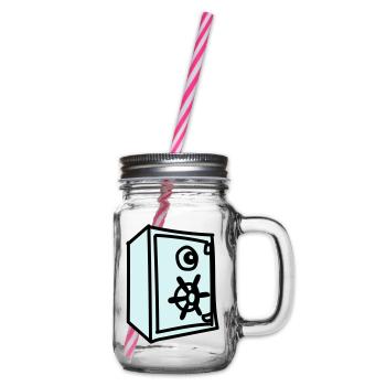 Tresor - Henkelglas mit Schraubdeckel - Klar - Rechts